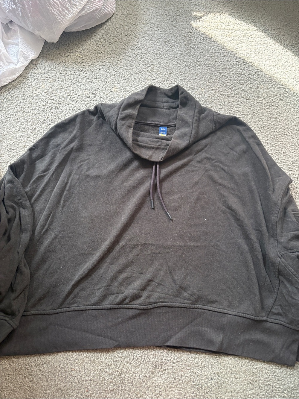 Women’s Black Shawl Collar Pullover Sweater